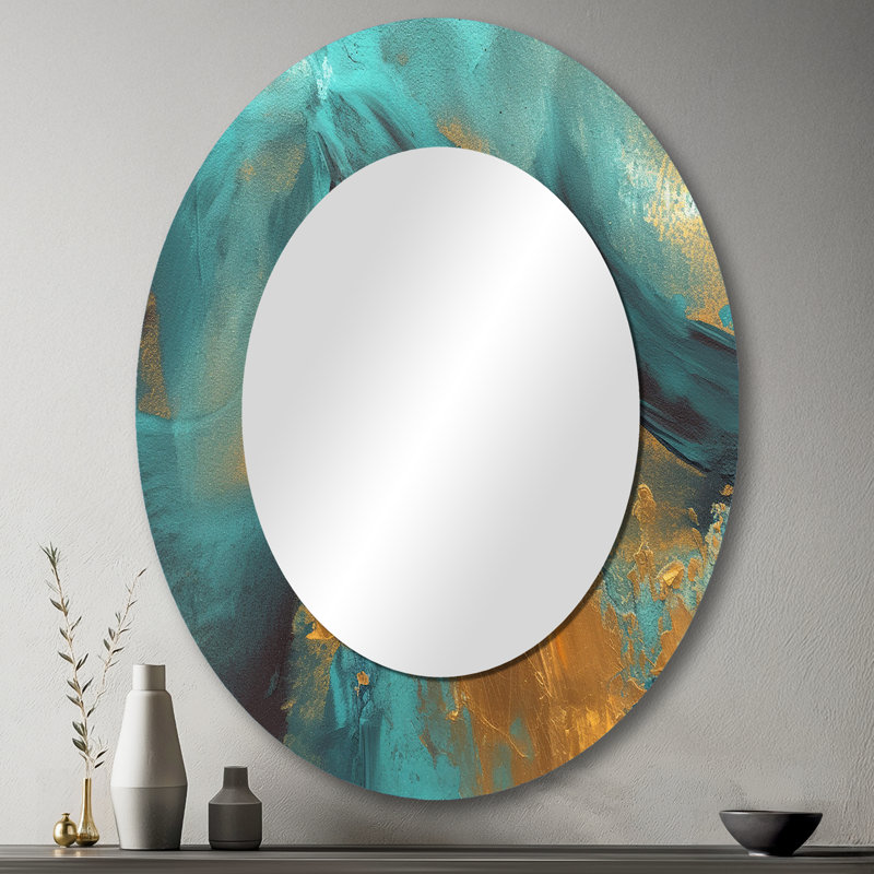 Miroir mural moderne Méditerranée Sunshine II, 43 po x 33 po