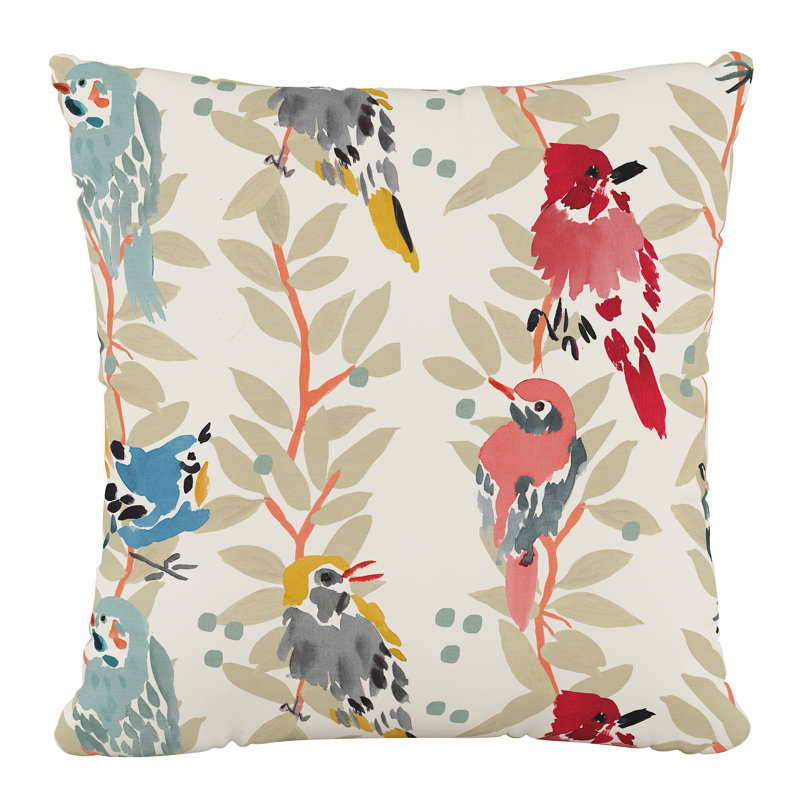Animal Print Cotton Reversible Throw Pillow
