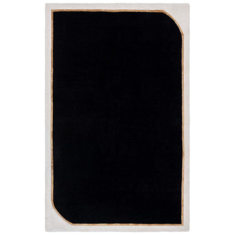 Fifth Avenue Hand Tufted Wool,Viscose Solid Color Indoor Rug, Rectangle 6' x 9'