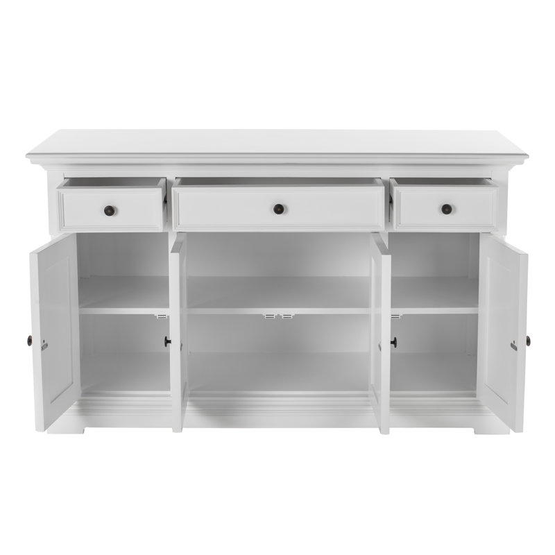 Red Barrel Studio® 3 Drawer Solid Wood Sideboard | Wayfair
