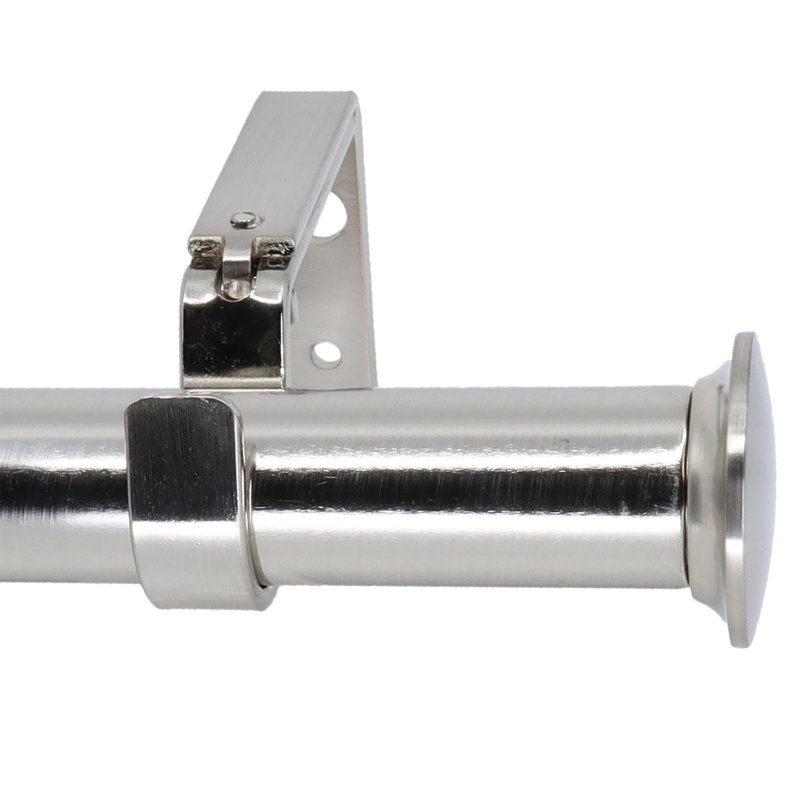 Tringle à rideaux simple Areena, 48" - 84", Argent