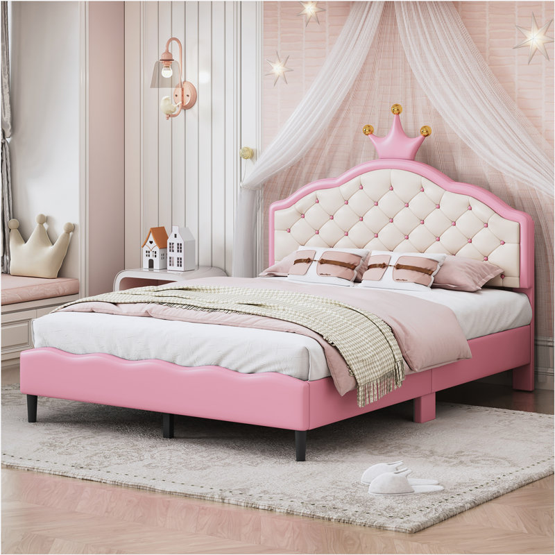 Rochford Vegan Leather Platform Bed, Full