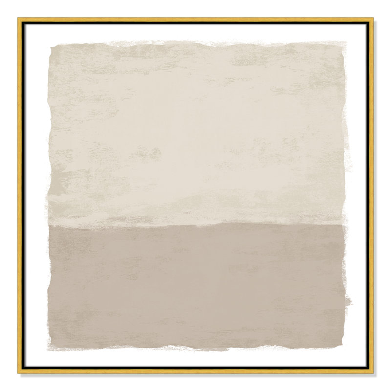 «Silent Sands II» par Natalie Carpentieri, H 31,5 po x l 31,5 po, Doré