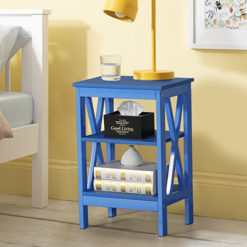 Victoria 15.7'' W Nightstand, Dark Blue, Individual