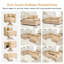 Coussin modulaire surdimensionné de 92 po avec accoudoirs extra larges en velours côtelé modulaire Cloud-756205610