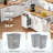 Kitchen Island with Rubber Wood Drop Leaf, 2 Pull Out Organizers & Trash Can Storage, Rolling Cart with Power Outlet, Spice & Towel Racks for Kitchen & Dining-2091247219