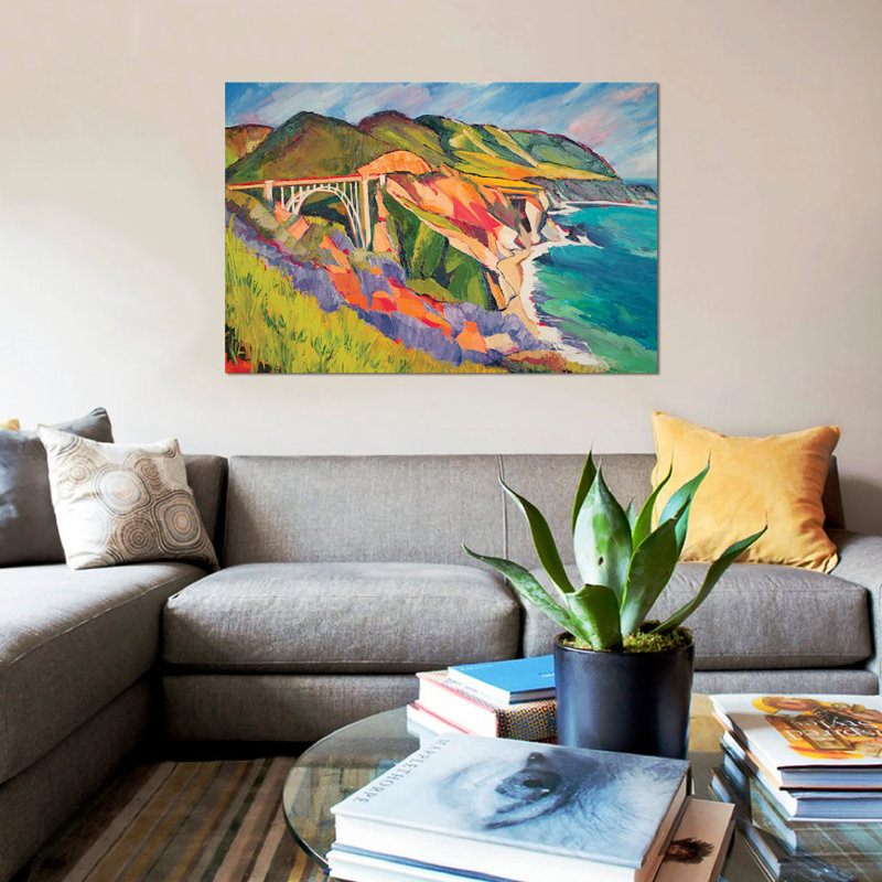 « autoroute 1 », impression sur toile, H 8 po x l 12 po x P 0,75 po, Toile tendue, Pas de tapis