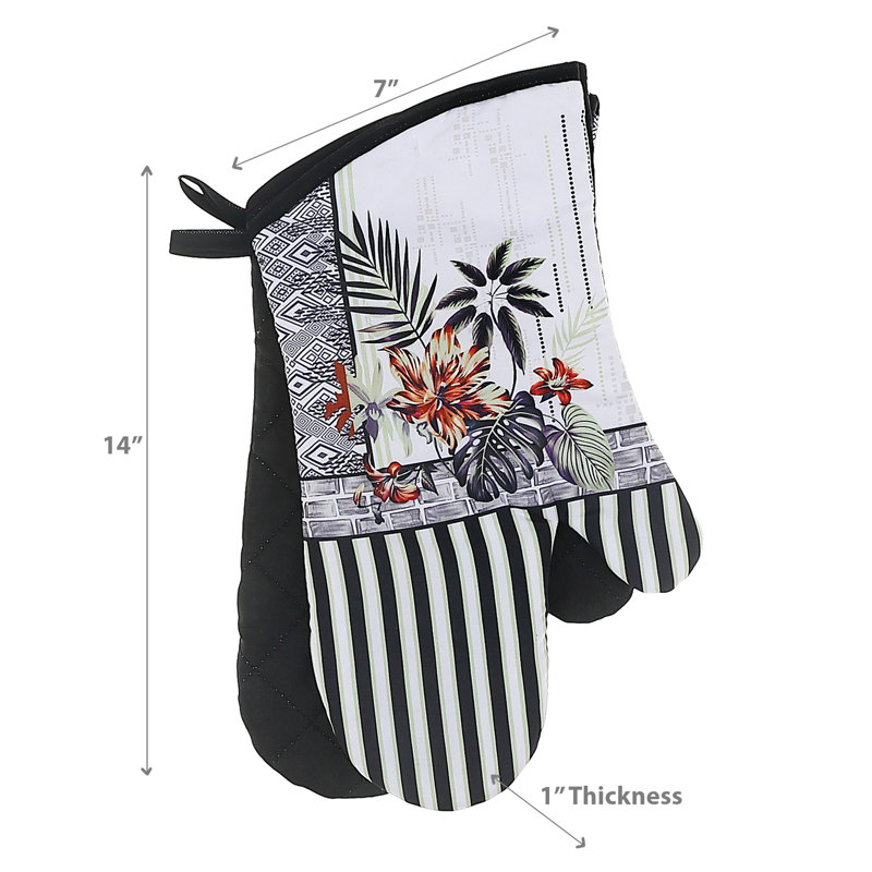 Ensemble de gant de cuisine en coton 2 pièces Tropical Chic Ih Casadecor