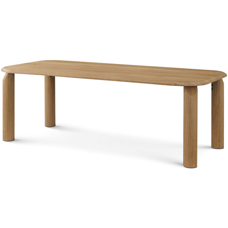 Vienna Dining Table, Natural, 30" H x 86.61" L x 39.37" W