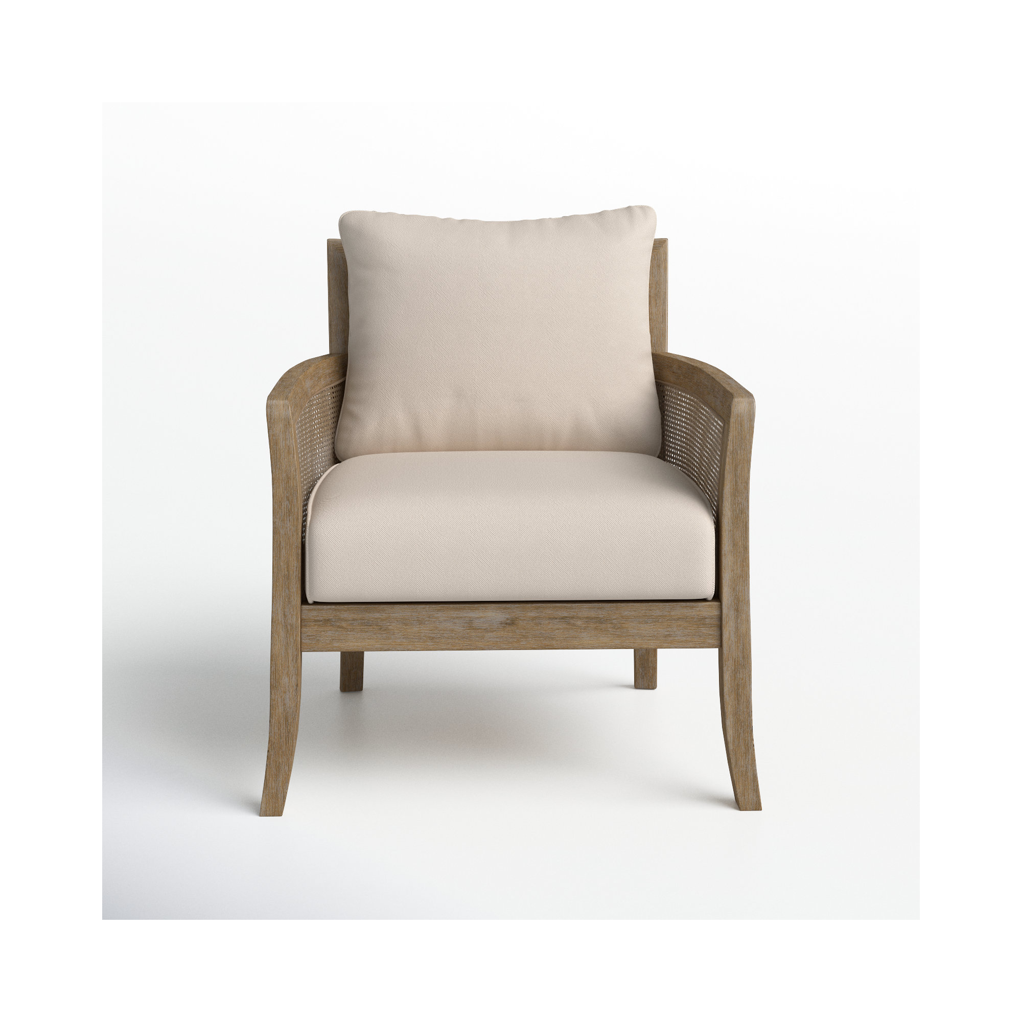 Farlane Upholstered Armchair, Off-White