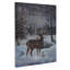 «Led Lighted Winter Forest Deer», impression sur toile tendue