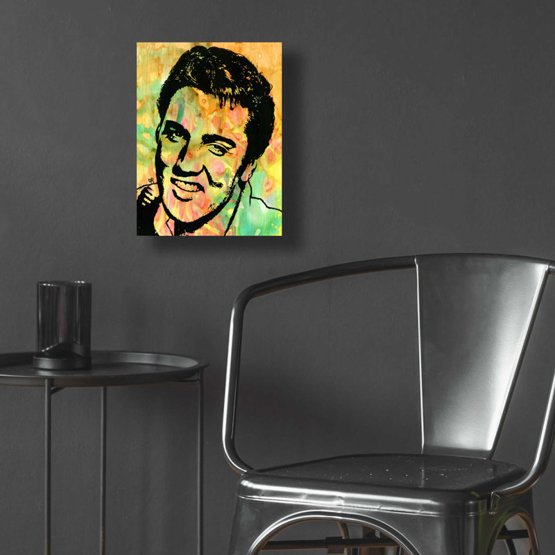 «Elvis 3» par Dean Russo, H 16 po x l 12 po x P 0,13 po