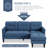 Videlle 73.8" Wide Reversible Sofa & Chaise with Ottoman-1614518984