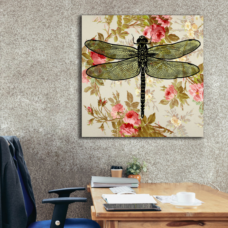 «Dragonfly Papier peint carré» par Dean Russo