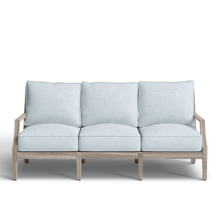 Haley Teak Outdoor Lattice Back Sofa