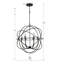 Solaris 6 - Light LED Outdoor Chandelier