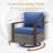 Drazen Wicker Steel Outdoor Seating Group-910527887-910527886