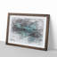 Birds Eye View of Sydney Australia in Abstract - Picture Frame Graphic Art Print-55685502-55685509