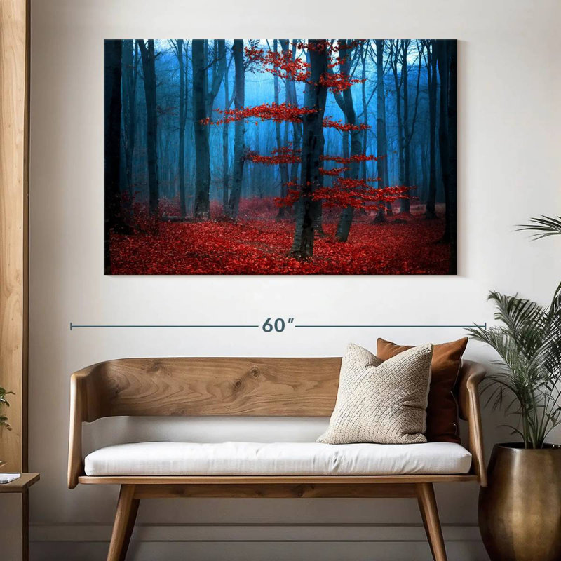 Harnek Forest During Autumn, 34" H x 51" W