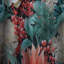 Corail Serenade motif tropical I - Rideau tropical - Velours obscurcissant - 1 panneau-107598348