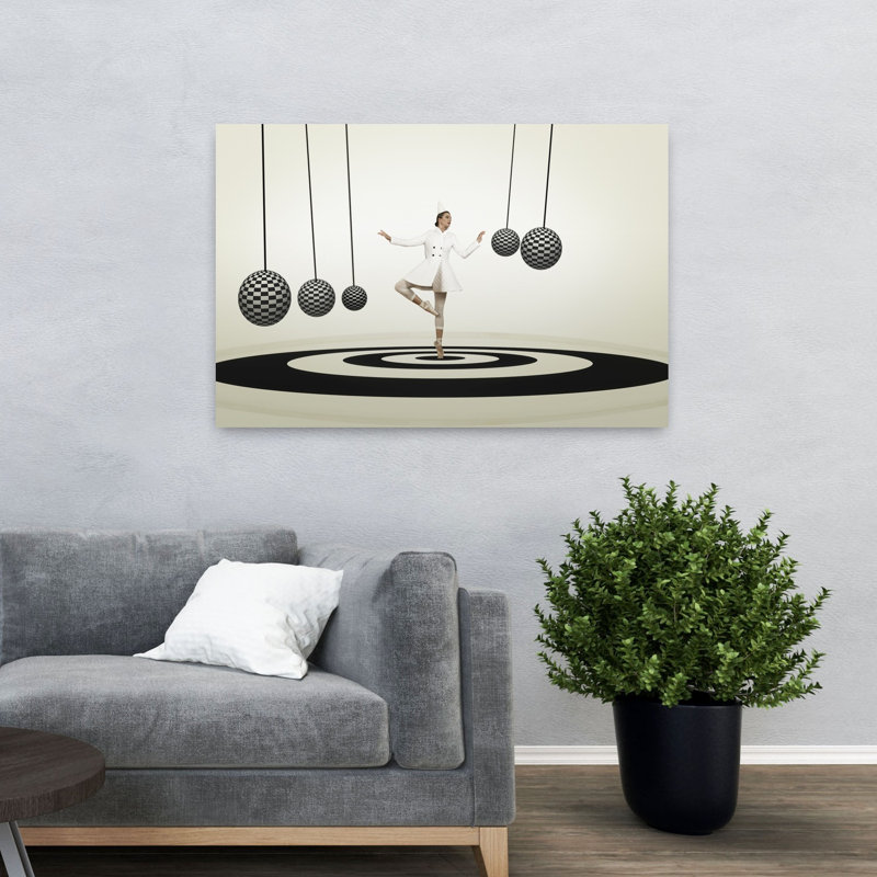 Perpetuum Mobile, une œuvre d'art murale contemporaine, 32" H x 48" W