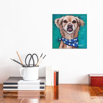 Transom The Rescue Dog - Wrapped Canvas Print