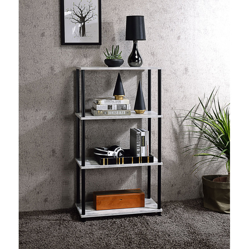 4 Tier Shelf, Bookshelf, Antique White