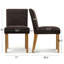 Chaise de salle à manger rembourrée en lin 18,5 po (ensemble de 8)-1822706184