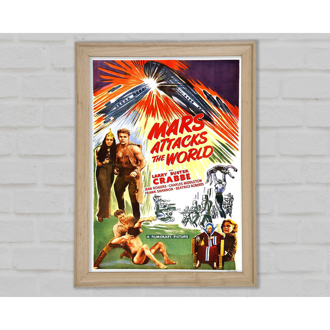 Mars Attacks World Poster 1 - Einzelne Bilderrahmen Kunstdrucke