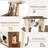 57 Inch Cat Tree Tower Multi-Level Activity Centre With Scratching Posts