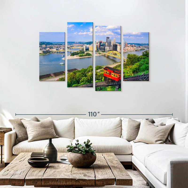 Vue de Nicci de Pittsburgh, H 48 po x l 75 po