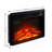 Electric Fireplace Insert 1400W 120V ,Equipped With Remote Control, Ultra Thin Heater With Log Set & Realistic Flame - BLACK-1313248265