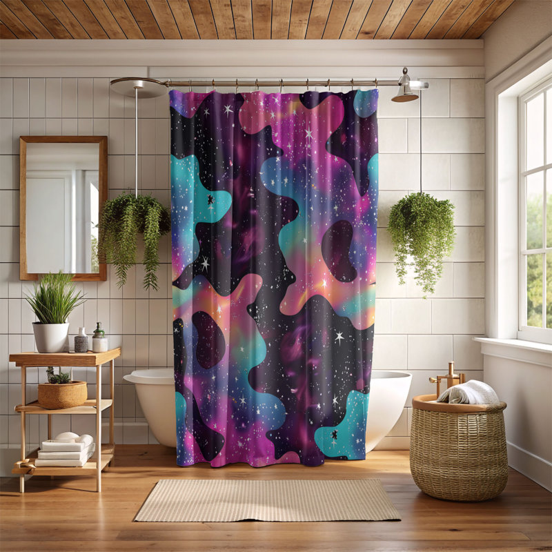 Rideau de douche Starry Brilliance - Premium, H 74 po x l 71 po