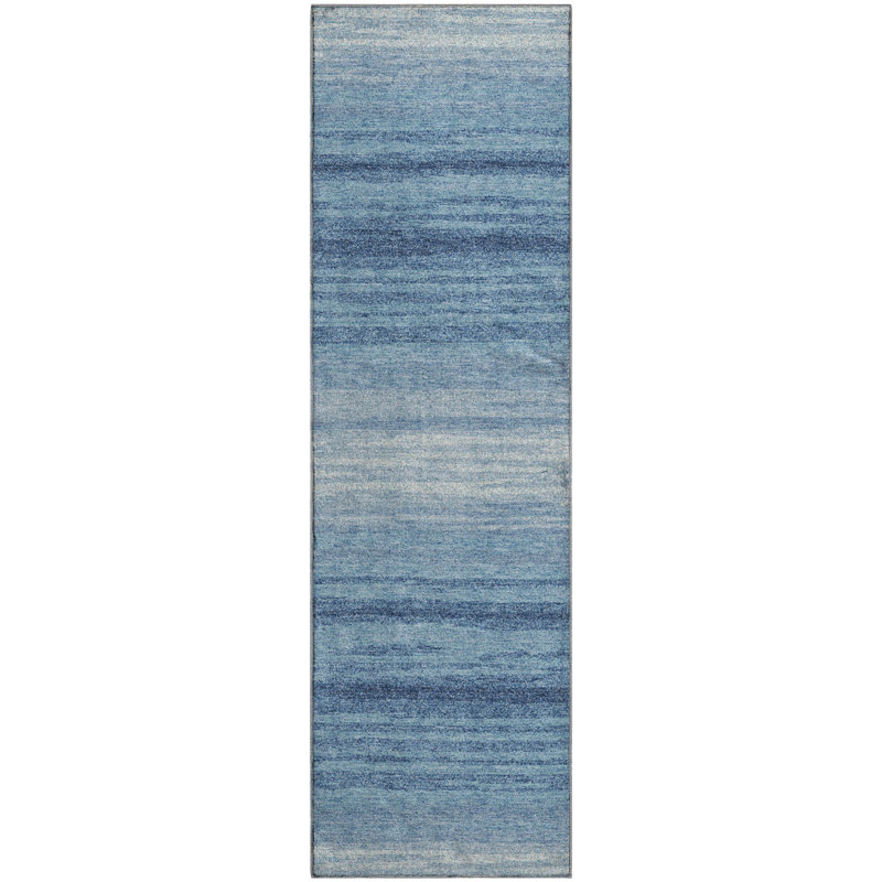 Tapis rayé de qualité supérieure lavable à la machine AMF1033, Tapis de couloir 2 pi 3 po x 7 pi 6 po