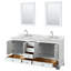 Ensemble de meuble-lavabo double 72 "avec miroir Deborah-61125493-40064868