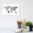 Watercolour Map Of The World Map, Grey Scale by Michael Tompsett - Wrapped Canvas Print-1264306565