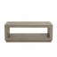 Table basse rectangulaire avec socle et tablette inférieure ouverte-1313450481