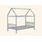 House Bed With Headboard And Footboard, Twin Rubber Wood Bed With House Frame-227250840