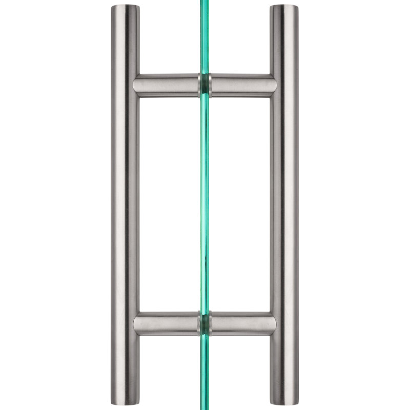 Ladder Pull Plate, Brushed Nickel, 10" H x  4.6" W x 0.75" D