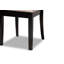Ensemble de salle à manger en bois massif brun foncé / brun 7 pièces H 38,2 po x l 18,5 po x P 21,7 po Etibar-142176368-142176369