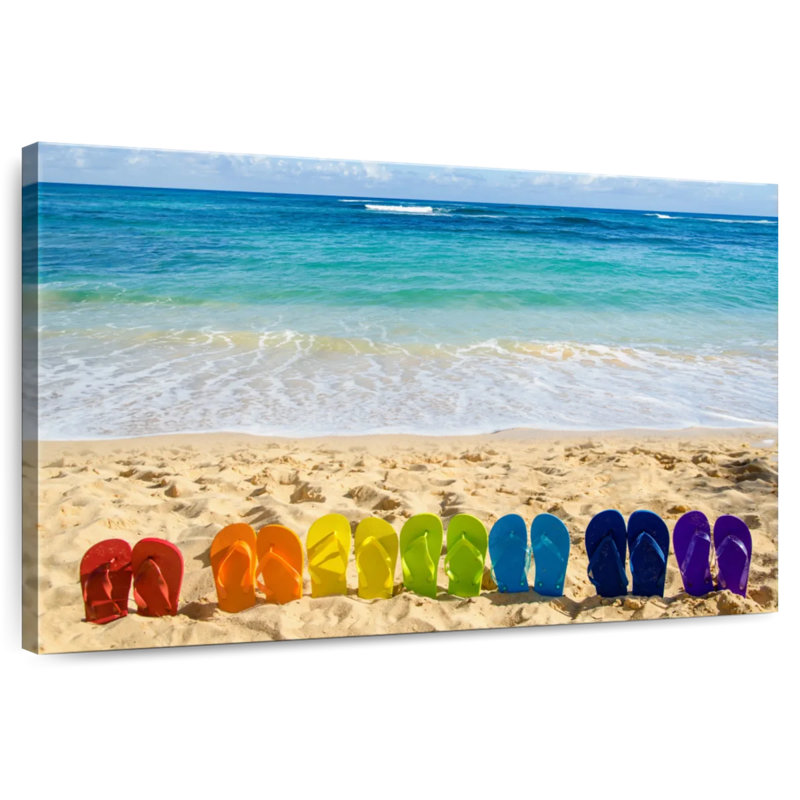 Gillard Sandy Beach Flip Flops, 16" H x 24" W