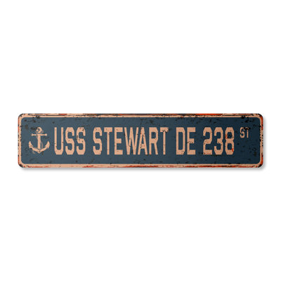 Stewart De 238 Street Sign Aluminum 6" X 24"
