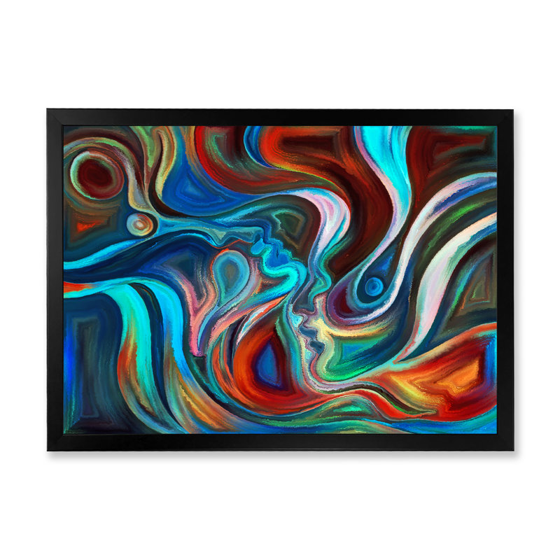Energy of Unity II - cadre photo, impression sur toile, Cadre photo noir, H 8 po x l 12 po x P 1 po
