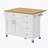 52'' Kitchen Island With Drop Leaf, Embossed Texture Kitchen Island On Wheels With Spice Rack, Towel Rack, 2 Doors And 5 Drawers-97175043