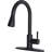 Black Kitchen Faucets With Pull Down Sprayer For Kitchen Sin-122720820