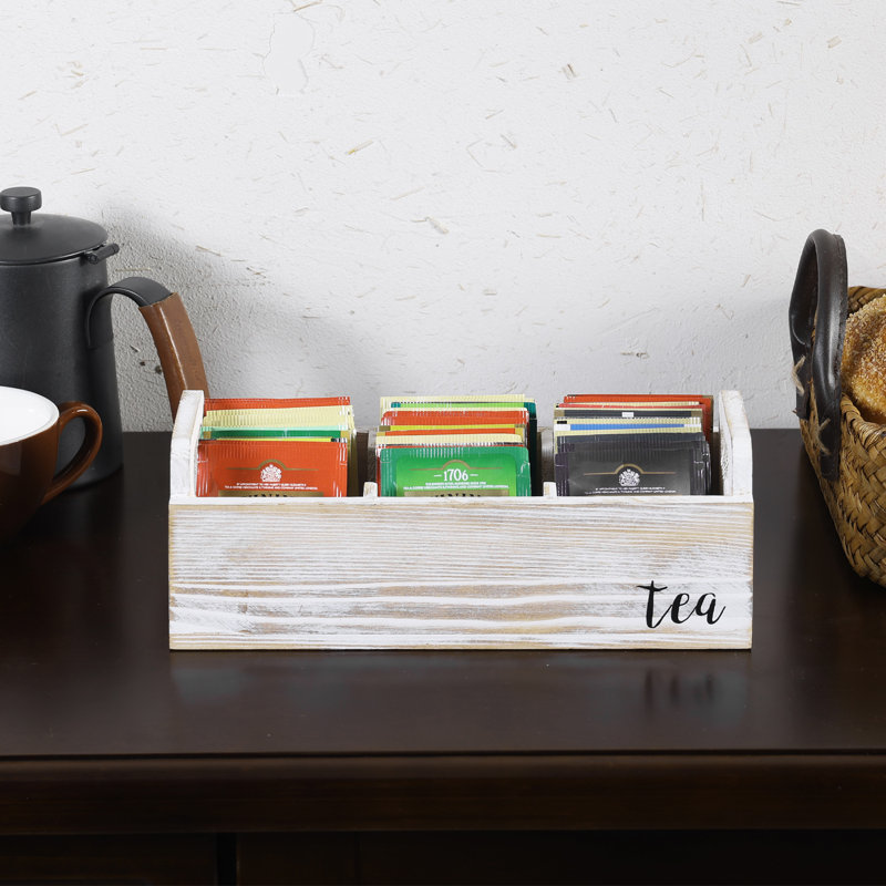 Organisateur décoratif de boîtes de rangement pour sachets de thé
