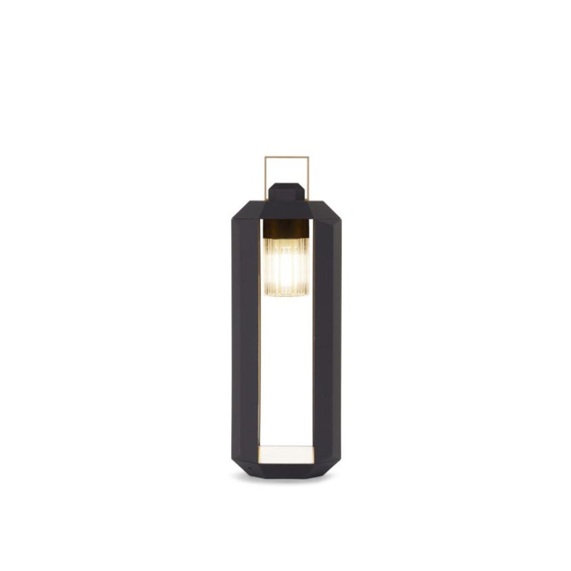 Cube Outdoor Floor Lamp, 28.3" H x 9.6" W x 9.6" D, Dark Bronze