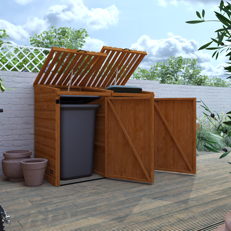 Tiger Wooden Double Bin Store