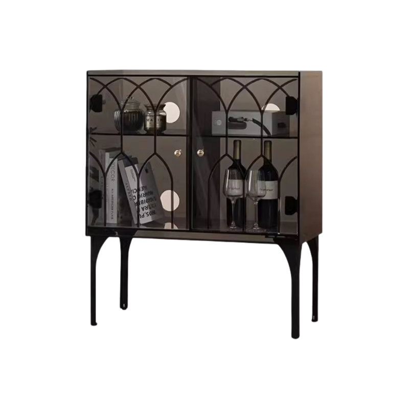 Armoire d'appoint Retro Light Luxury, Noir