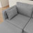 Wide Reversible Modular Sofa & Chaise with Ottoman-1758921995